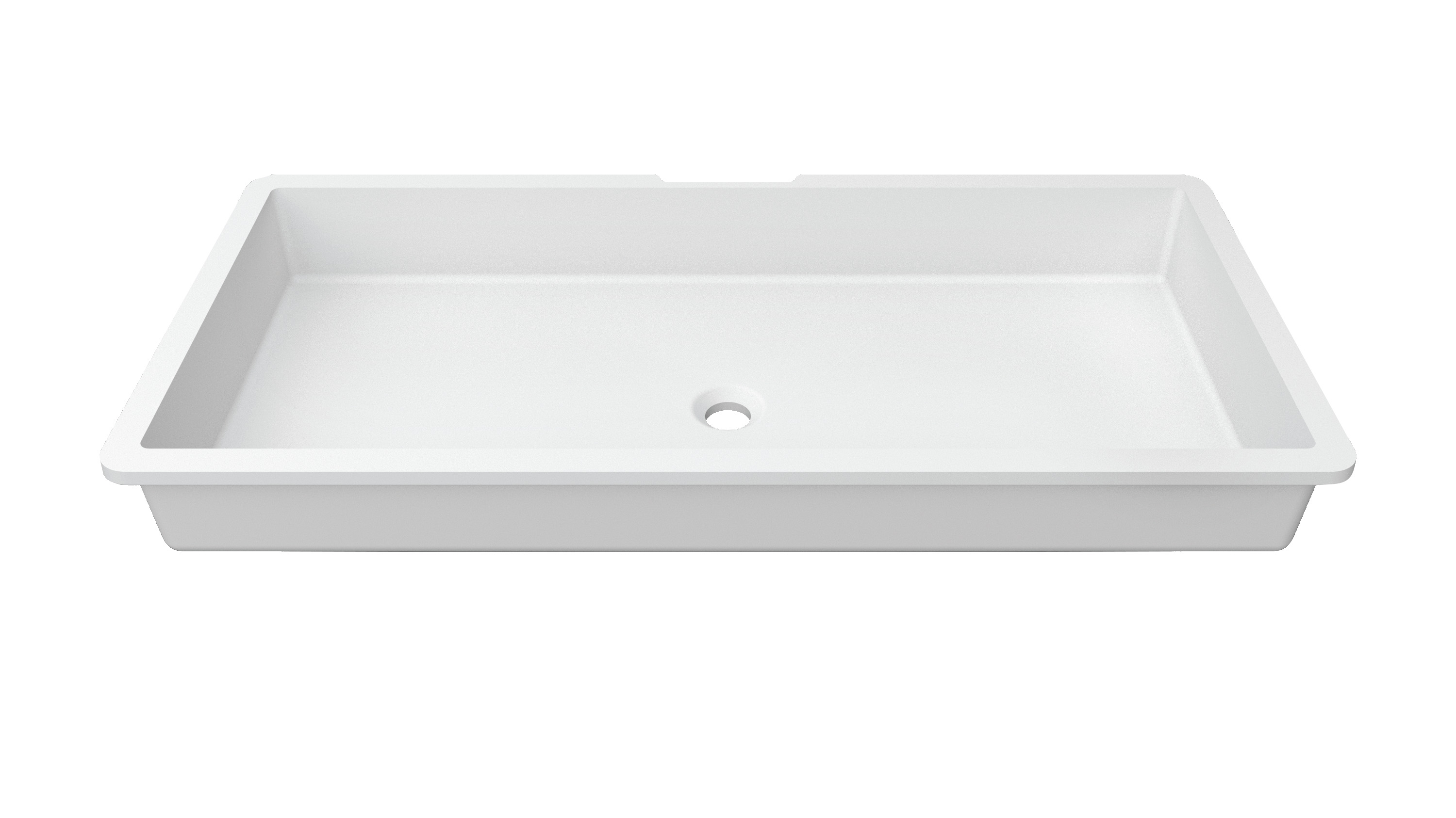 Porcelanosa BASIC Basic B823 - 38x28 cm: Solid Surface Wastafels  